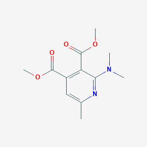 molecular formula C12H16N2O4 B493759 Dimethyl 2-(dimethylamino)-6-methyl-3,4-pyridinedicarboxylate 