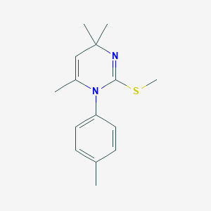 molecular formula C15H20N2S B493760 Methyl 4,4,6-trimethyl-1-(4-methylphenyl)-1,4-dihydro-2-pyrimidinyl sulfide 