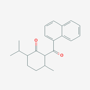 molecular formula C21H24O2 B493763 6-Isopropyl-3-methyl-2-(1-naphthoyl)cyclohexanone 