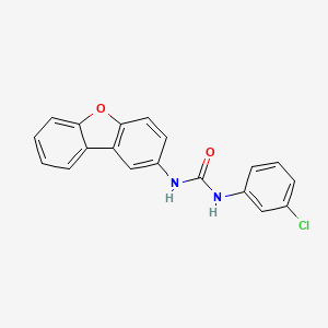 molecular formula C19H13ClN2O2 B4937654 N-(3-chlorophenyl)-N'-dibenzo[b,d]furan-2-ylurea 