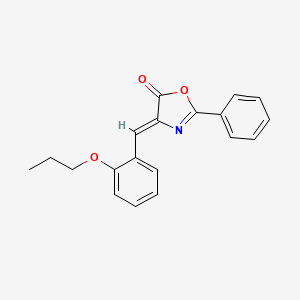molecular formula C19H17NO3 B4937667 2-phenyl-4-(2-propoxybenzylidene)-1,3-oxazol-5(4H)-one 