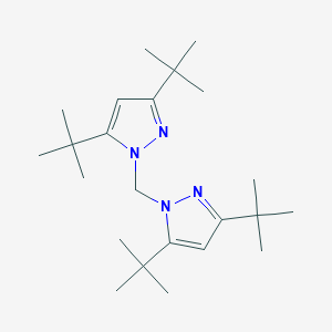 molecular formula C23H40N4 B493767 Bis(3,5-di-tert-butyl-1H-pyrazole-1-yl)methane 
