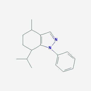 molecular formula C17H22N2 B493768 7-isopropyl-4-methyl-1-phenyl-4,5,6,7-tetrahydro-1H-indazole 