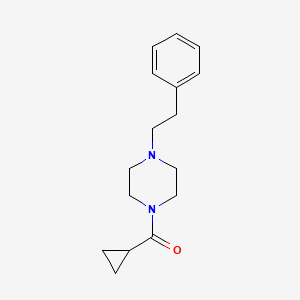 molecular formula C16H22N2O B4937729 1-(cyclopropylcarbonyl)-4-(2-phenylethyl)piperazine CAS No. 918482-11-8