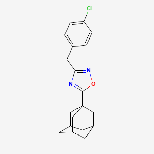 molecular formula C19H21ClN2O B4937744 5-(1-adamantyl)-3-(4-chlorobenzyl)-1,2,4-oxadiazole 