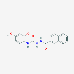 molecular formula C20H19N3O4 B4937783 N-(2,4-dimethoxyphenyl)-2-(2-naphthoyl)hydrazinecarboxamide 