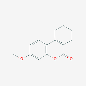 molecular formula C14H14O3 B4937792 3-methoxy-7,8,9,10-tetrahydro-6H-benzo[c]chromen-6-one CAS No. 6238-21-7