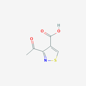 B049378 3-Acetyl-1,2-thiazole-4-carboxylic acid CAS No. 118739-39-2