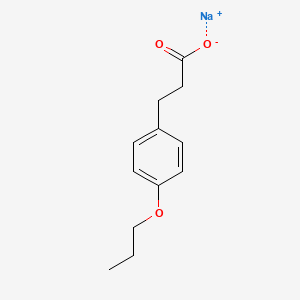 molecular formula C12H15NaO3 B4937813 sodium 3-(4-propoxyphenyl)propanoate 