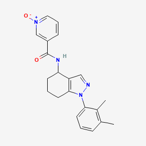 molecular formula C21H22N4O2 B4937820 N-[1-(2,3-dimethylphenyl)-4,5,6,7-tetrahydro-1H-indazol-4-yl]nicotinamide 1-oxide 