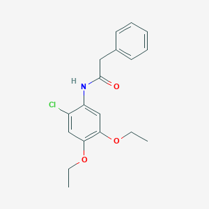 molecular formula C18H20ClNO3 B493785 N-(2-chloro-4,5-diethoxyphenyl)-2-phenylacetamide 