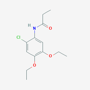 molecular formula C13H18ClNO3 B493786 N-(2-chloro-4,5-diethoxyphenyl)propanamide 