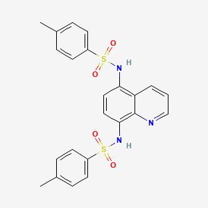 molecular formula C23H21N3O4S2 B4937910 N,N'-5,8-quinolinediylbis(4-methylbenzenesulfonamide) 