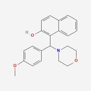 molecular formula C22H23NO3 B4937918 1-[(4-methoxyphenyl)(4-morpholinyl)methyl]-2-naphthol 