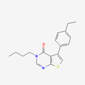 molecular formula C18H20N2OS B4937946 3-butyl-5-(4-ethylphenyl)thieno[2,3-d]pyrimidin-4(3H)-one 