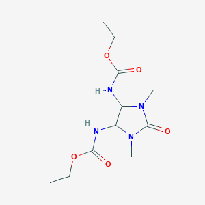 molecular formula C11H20N4O5 B4937973 diethyl (1,3-dimethyl-2-oxo-4,5-imidazolidinediyl)biscarbamate 