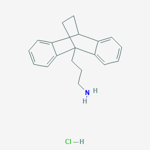 molecular formula C19H22ClN B049380 3-(1-tetracyclo[6.6.2.02,7.09,14]hexadeca-2,4,6,9,11,13-hexaenyl)propan-1-amine;hydrochloride CAS No. 92202-51-2