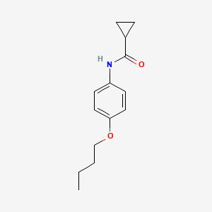 molecular formula C14H19NO2 B4938050 N-(4-butoxyphenyl)cyclopropanecarboxamide 