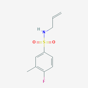 molecular formula C10H12FNO2S B4938060 N-allyl-4-fluoro-3-methylbenzenesulfonamide 