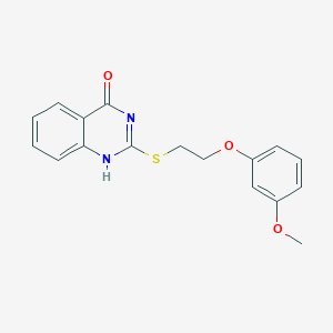 molecular formula C17H16N2O3S B493809 2-[2-(3-methoxyphenoxy)ethylsulfanyl]-1H-quinazolin-4-one 