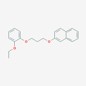 molecular formula C21H22O3 B4938102 2-[3-(2-ethoxyphenoxy)propoxy]naphthalene 