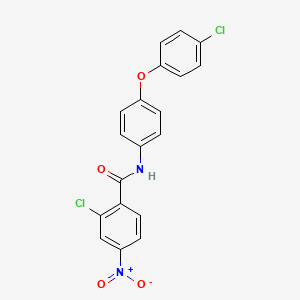 2-chloro-N-[4-(4-chlorophenoxy)phenyl]-4-nitrobenzamide