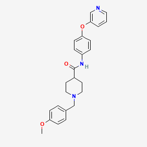 1-(4-methoxybenzyl)-N-[4-(3-pyridinyloxy)phenyl]-4-piperidinecarboxamide