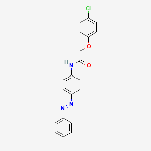 2-(4-chlorophenoxy)-N-[4-(phenyldiazenyl)phenyl]acetamide