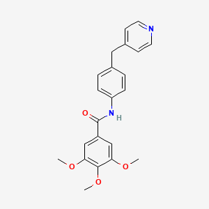 3,4,5-trimethoxy-N-[4-(4-pyridinylmethyl)phenyl]benzamide