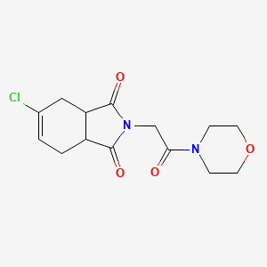 molecular formula C14H17ClN2O4 B4938198 5-chloro-2-[2-(4-morpholinyl)-2-oxoethyl]-3a,4,7,7a-tetrahydro-1H-isoindole-1,3(2H)-dione 