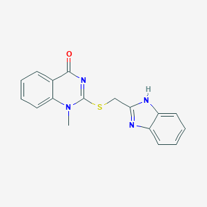 2-[(1H-Benzimidazol-2-ylmethyl)sulfanyl]-1-methyl-4(1H)-quinazolinone