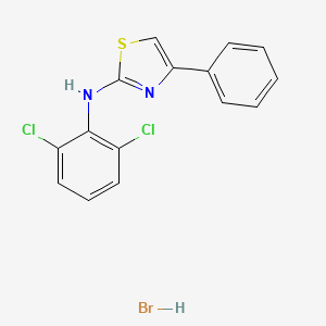 molecular formula C15H11BrCl2N2S B4938226 N-(2,6-dichlorophenyl)-4-phenyl-1,3-thiazol-2-amine hydrobromide 