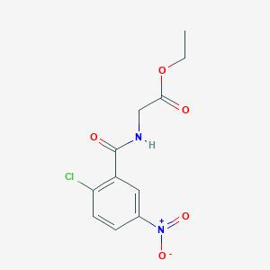 ethyl N-(2-chloro-5-nitrobenzoyl)glycinate