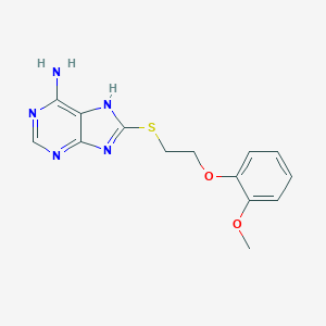 8-{[2-(2-methoxyphenoxy)ethyl]thio}-9H-purin-6-amine