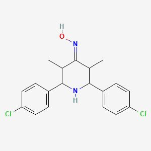 2,6-bis(4-chlorophenyl)-3,5-dimethyl-4-piperidinone oxime