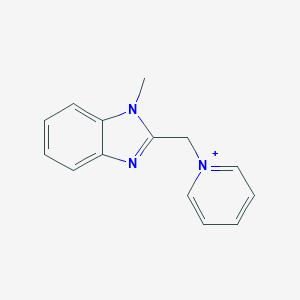 molecular formula C14H14N3+ B493829 1-[(1-methyl-1H-benzimidazol-2-yl)methyl]pyridinium 