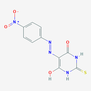 2-thioxodihydro-4,5,6(1H)-pyrimidinetrione 5-[(4-nitrophenyl)hydrazone]