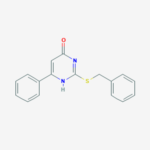 molecular formula C17H14N2OS B493832 2-benzylsulfanyl-6-phenyl-1H-pyrimidin-4-one CAS No. 62459-17-0