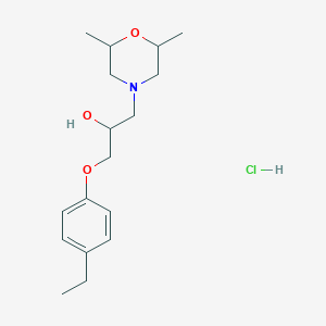 molecular formula C17H28ClNO3 B4938330 1-(2,6-dimethyl-4-morpholinyl)-3-(4-ethylphenoxy)-2-propanol hydrochloride 