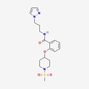 2-{[1-(methylsulfonyl)-4-piperidinyl]oxy}-N-[3-(1H-pyrazol-1-yl)propyl]benzamide