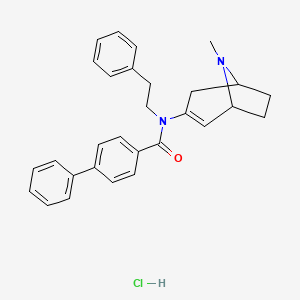 N-(8-methyl-8-azabicyclo[3.2.1]oct-2-en-3-yl)-N-(2-phenylethyl)-4-biphenylcarboxamide hydrochloride