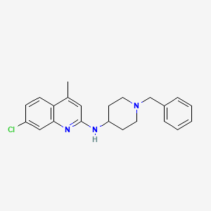 N-(1-benzyl-4-piperidinyl)-7-chloro-4-methyl-2-quinolinamine