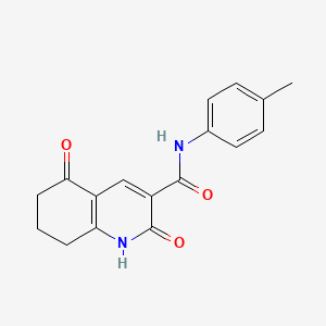 N-(4-methylphenyl)-2,5-dioxo-1,2,5,6,7,8-hexahydro-3-quinolinecarboxamide