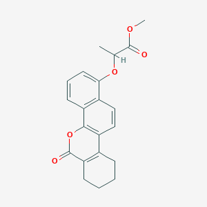 methyl 2-[(6-oxo-7,8,9,10-tetrahydro-6H-dibenzo[c,h]chromen-1-yl)oxy]propanoate