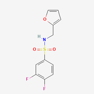 3,4-difluoro-N-(2-furylmethyl)benzenesulfonamide