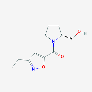 {(2R)-1-[(3-ethyl-5-isoxazolyl)carbonyl]-2-pyrrolidinyl}methanol