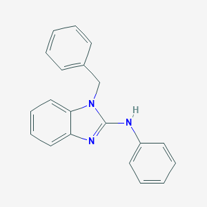 molecular formula C20H17N3 B493871 1-benzyl-N-phenyl-1H-benzimidazol-2-amine 