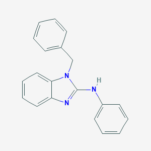 molecular formula C20H17N3 B493871 N-(1-benzyl-1H-benzimidazol-2-yl)-N-phenylamine 