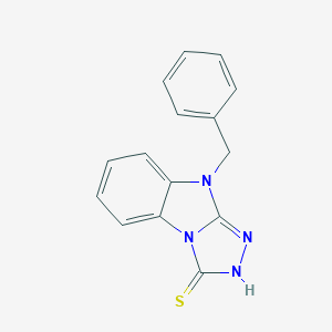 molecular formula C15H12N4S B493881 9-benzyl-9H-[1,2,4]triazolo[4,3-a]benzimidazole-3-thiol CAS No. 4290-99-7