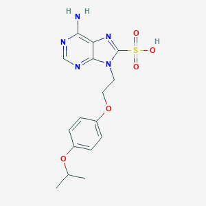 molecular formula C16H19N5O5S B493886 6-amino-9-[2-(4-isopropoxyphenoxy)ethyl]-9H-purine-8-sulfonic acid 